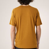 T-shirt à manches courtes avec logo en laine mérinos Ionia d'Arc'teryx pour homme en Yukon
