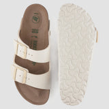 Birkenstock Arizona Vegan Canvas pour femme en coquille d'œuf