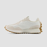 New Balance Women's 327 Sneaker in Beige/White/Green
