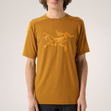 T-shirt à manches courtes avec logo en laine mérinos Ionia d'Arc'teryx pour homme en Yukon
