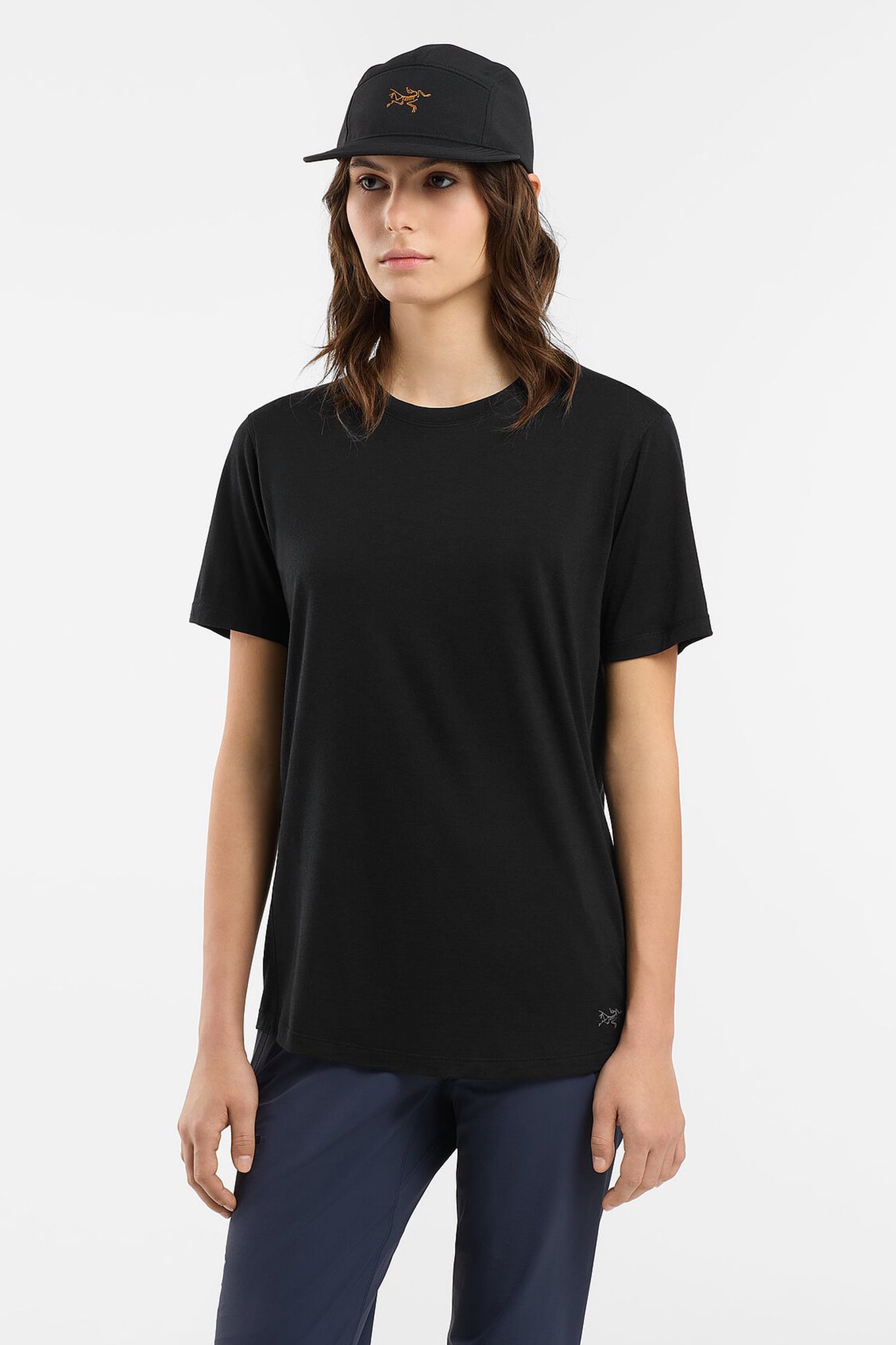 Arc'teryx Women's Lana Merino Wool Crew Neck SS T-Shirt in Black