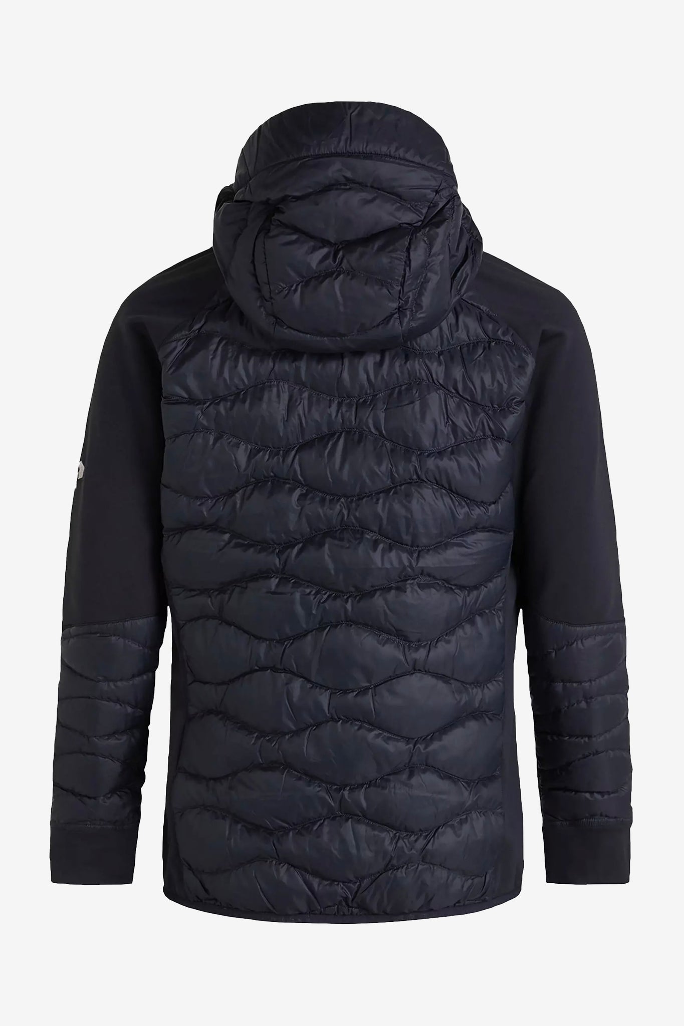Peak Performance Men's Helium Down Hybrid Hood in Black