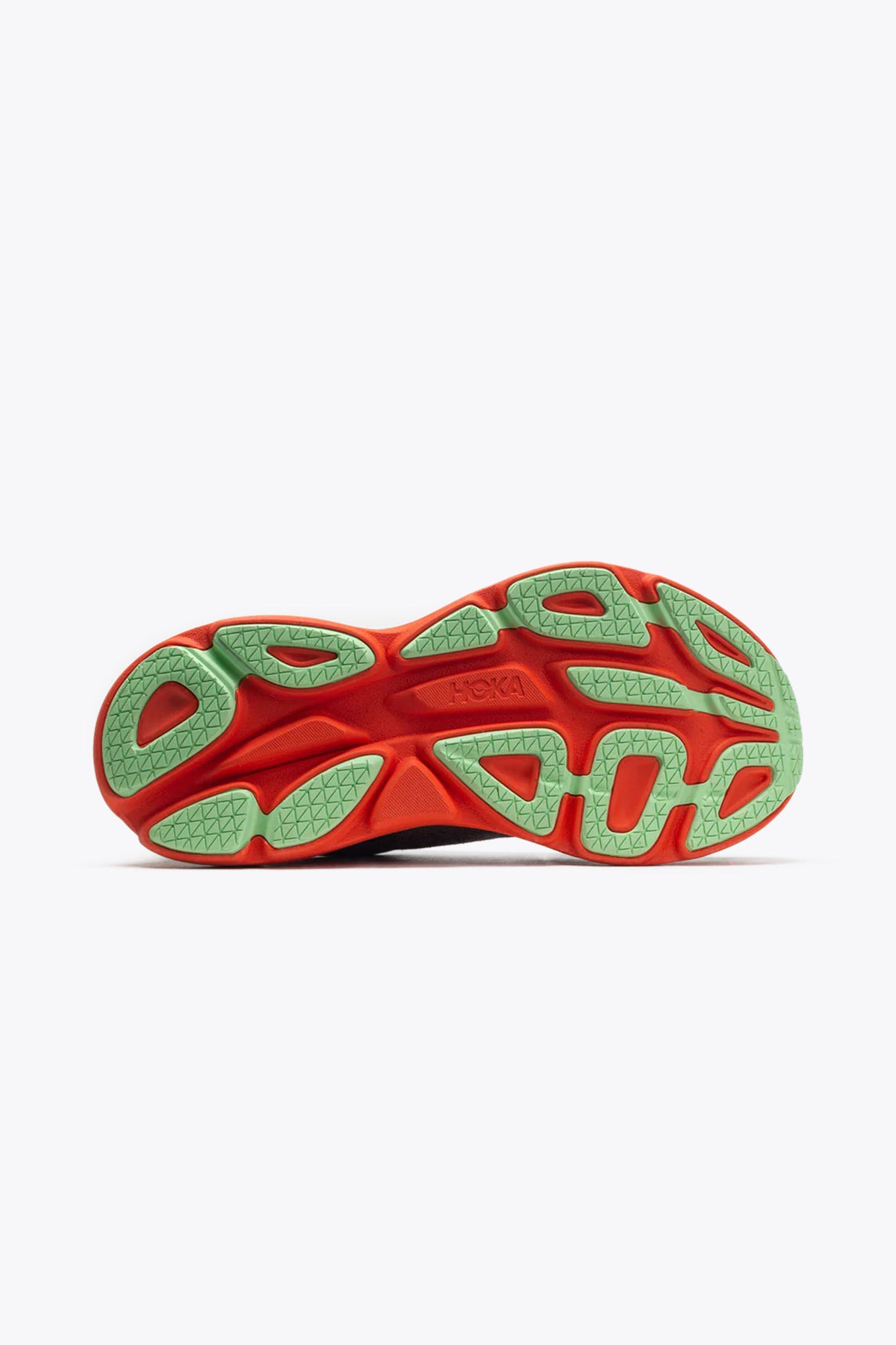 Hoka Men's Bondi 8 Sneaker in Castlerock/Flame