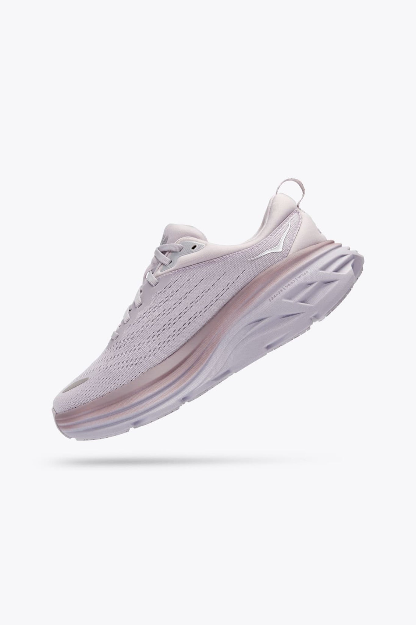 Hoka Women's Bondi 8 in Lilac Marble/Elderberry