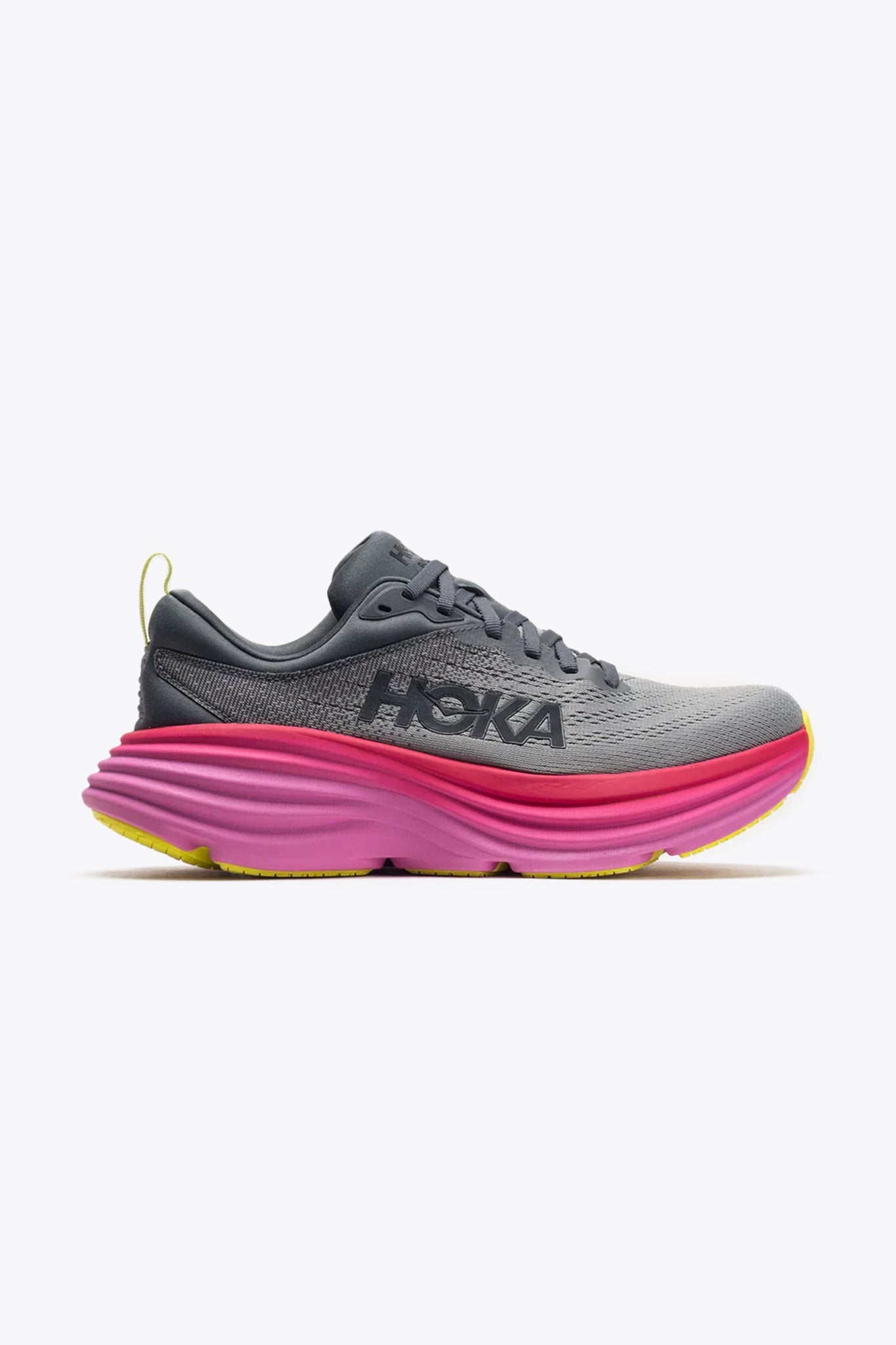 Hoka Women's Bondi 8 in Castlerock/Strawberry