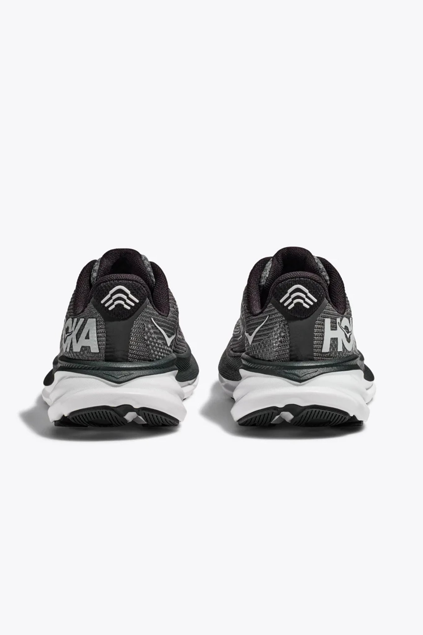 Hoka Kid's Clifton 9 in Black/White