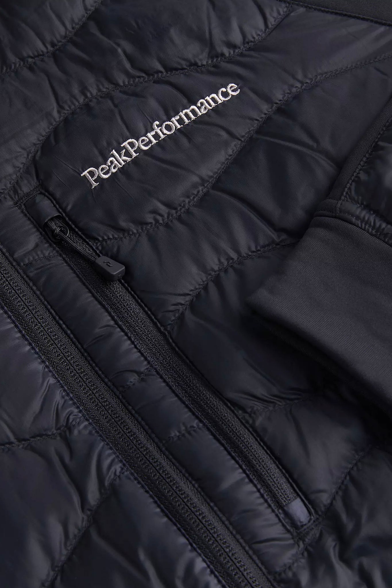 Peak Performance Men's Helium Down Hybrid Hood in Black