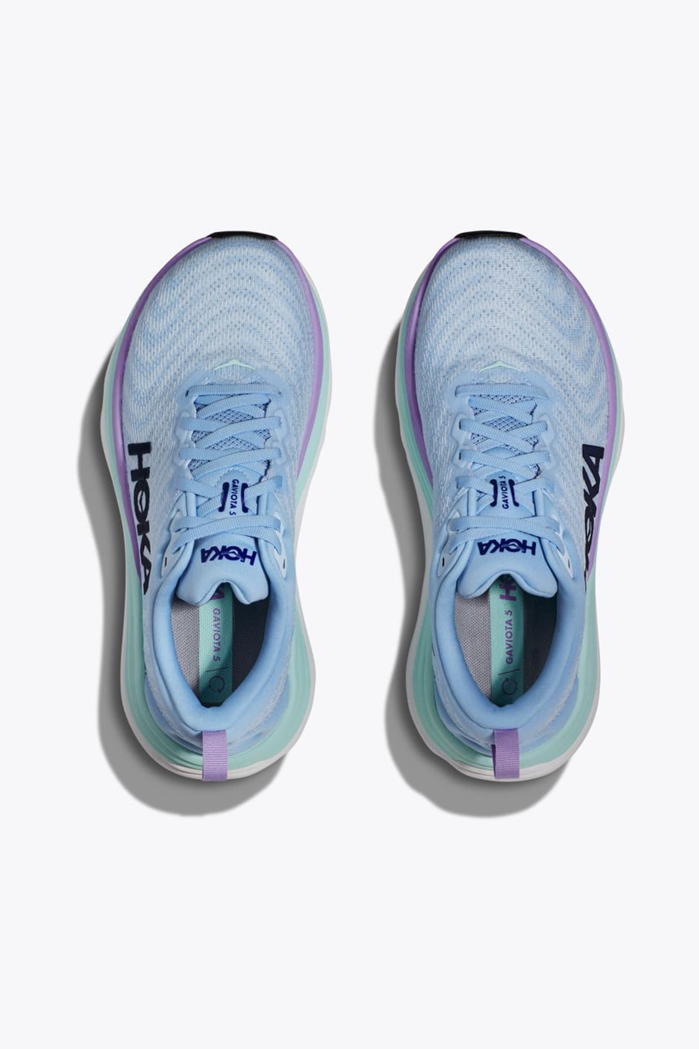 HOKA Women's Gaviota 5 Sneaker in Airy Blue/Sunlit Ocean