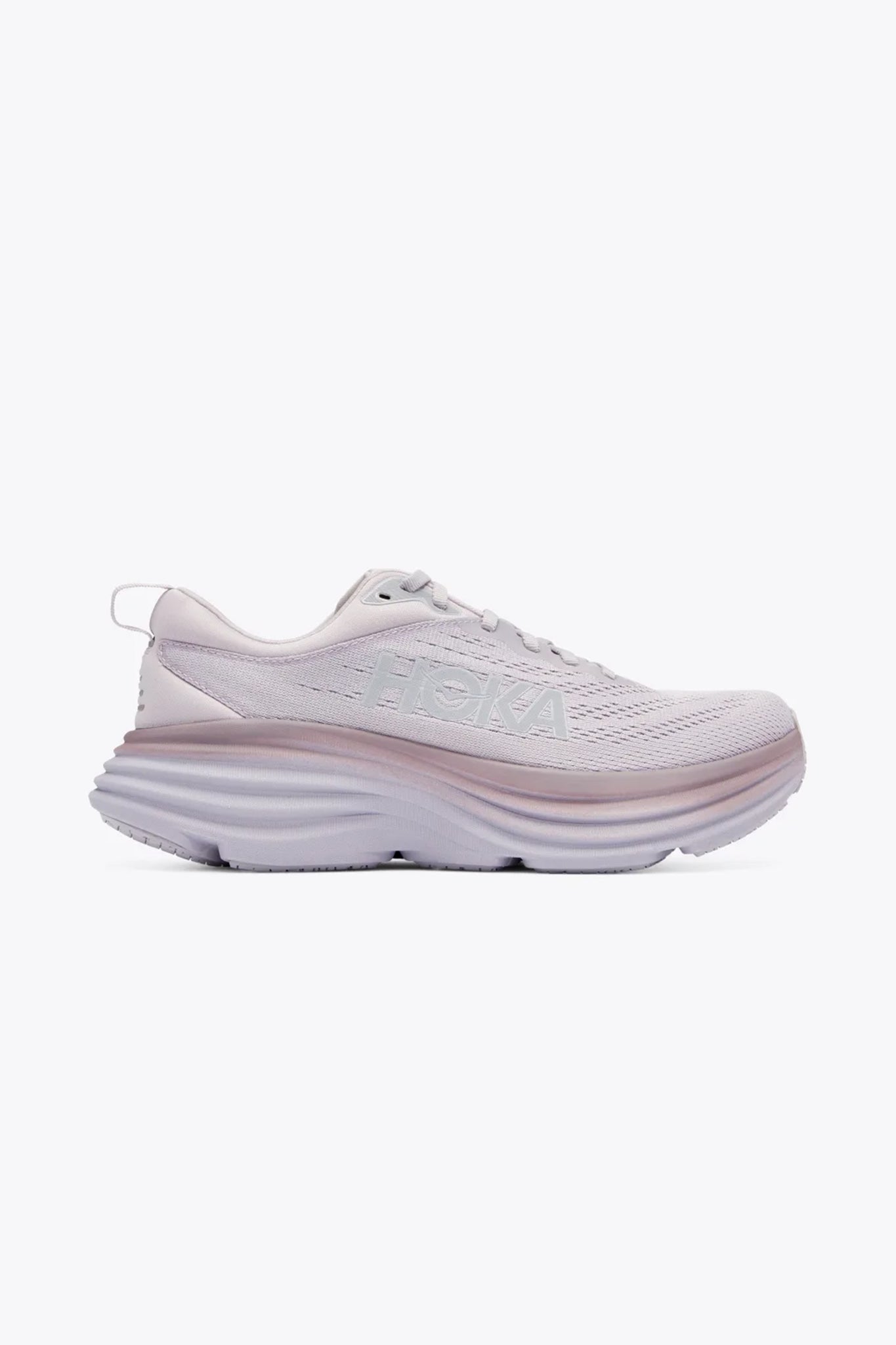 Hoka Women's Bondi 8 in Lilac Marble/Elderberry