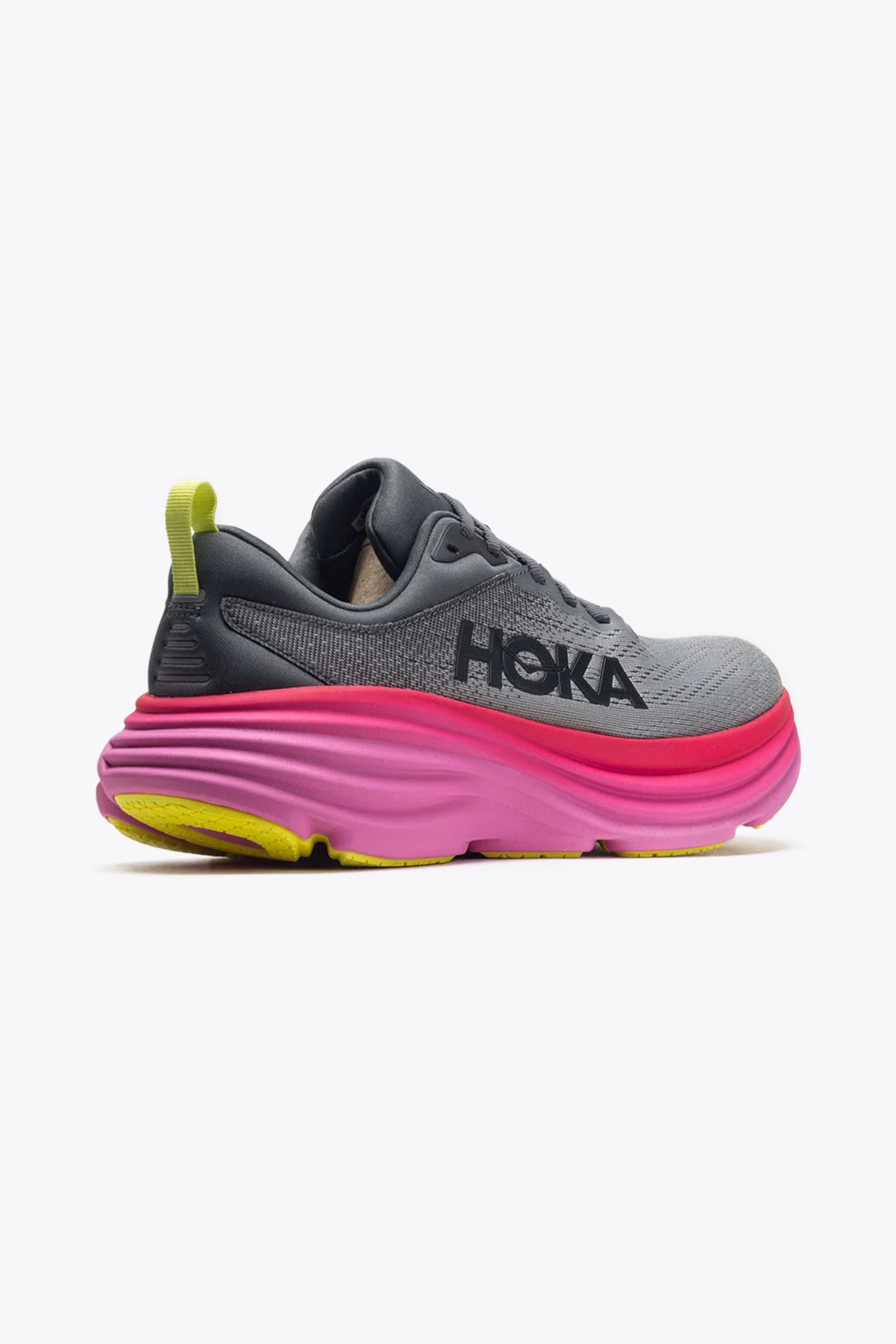 Hoka Women's Bondi 8 in Castlerock/Strawberry