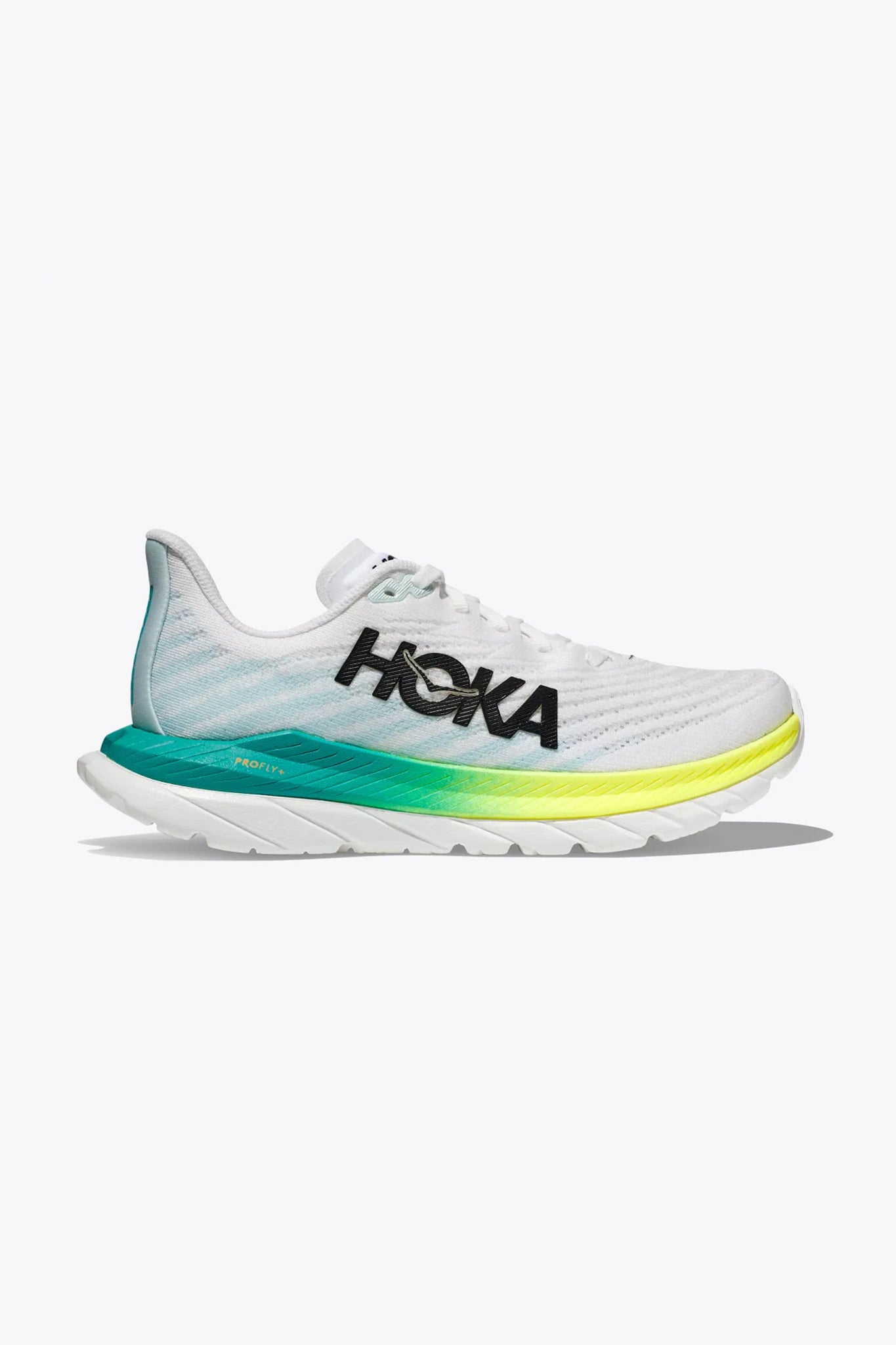 Hoka Women's Mach 5 in White/Blue Glass