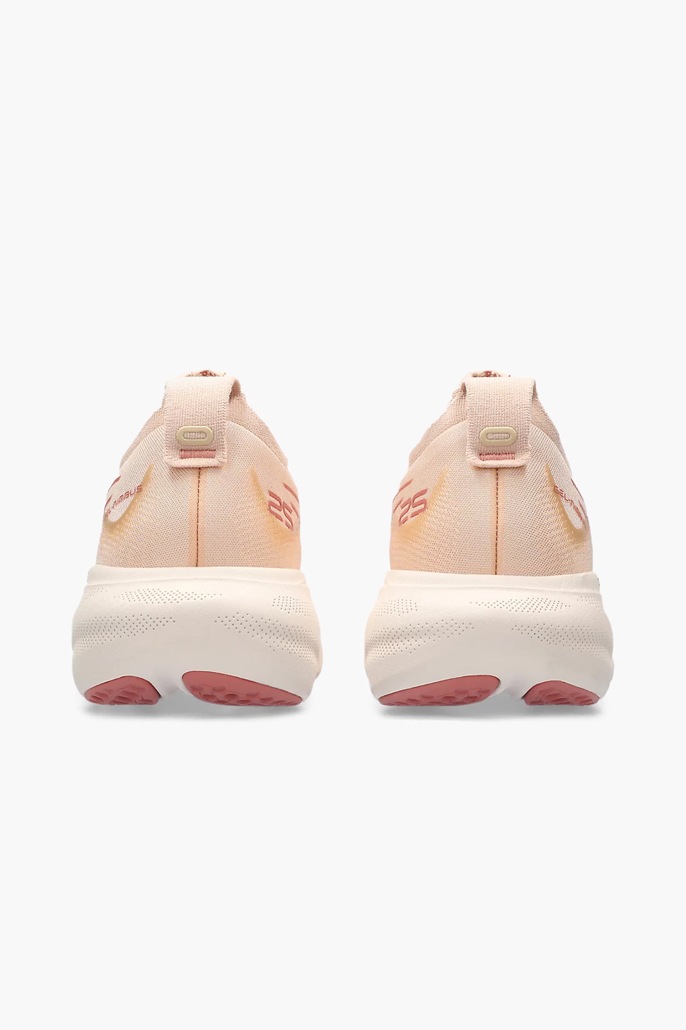 ASICS Women's Gel Nimbus 25 in Pale Apricot/Light Garnet