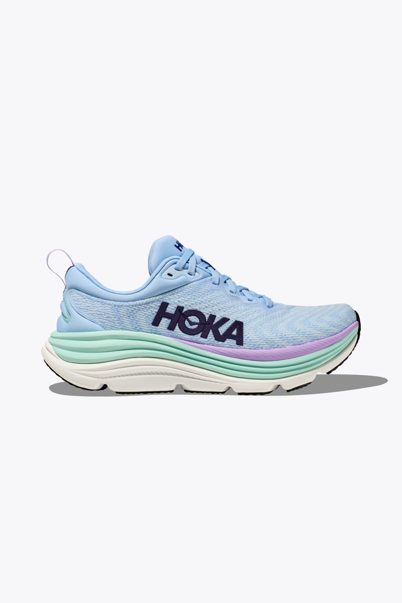 HOKA Women's Gaviota 5 Sneaker in Airy Blue/Sunlit Ocean