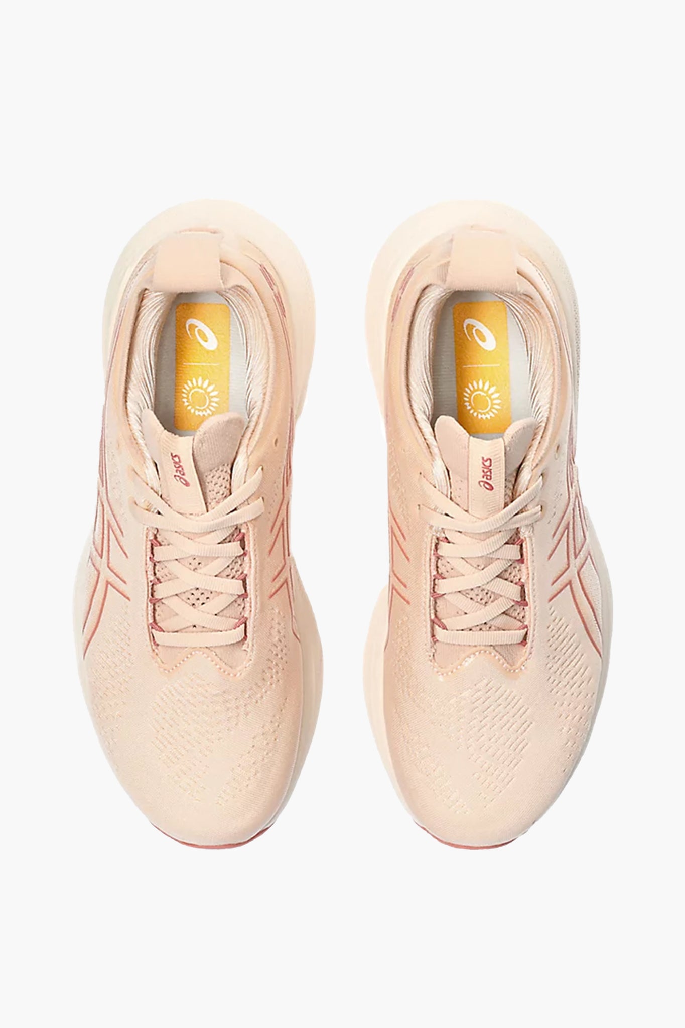ASICS Women's Gel Nimbus 25 in Pale Apricot/Light Garnet