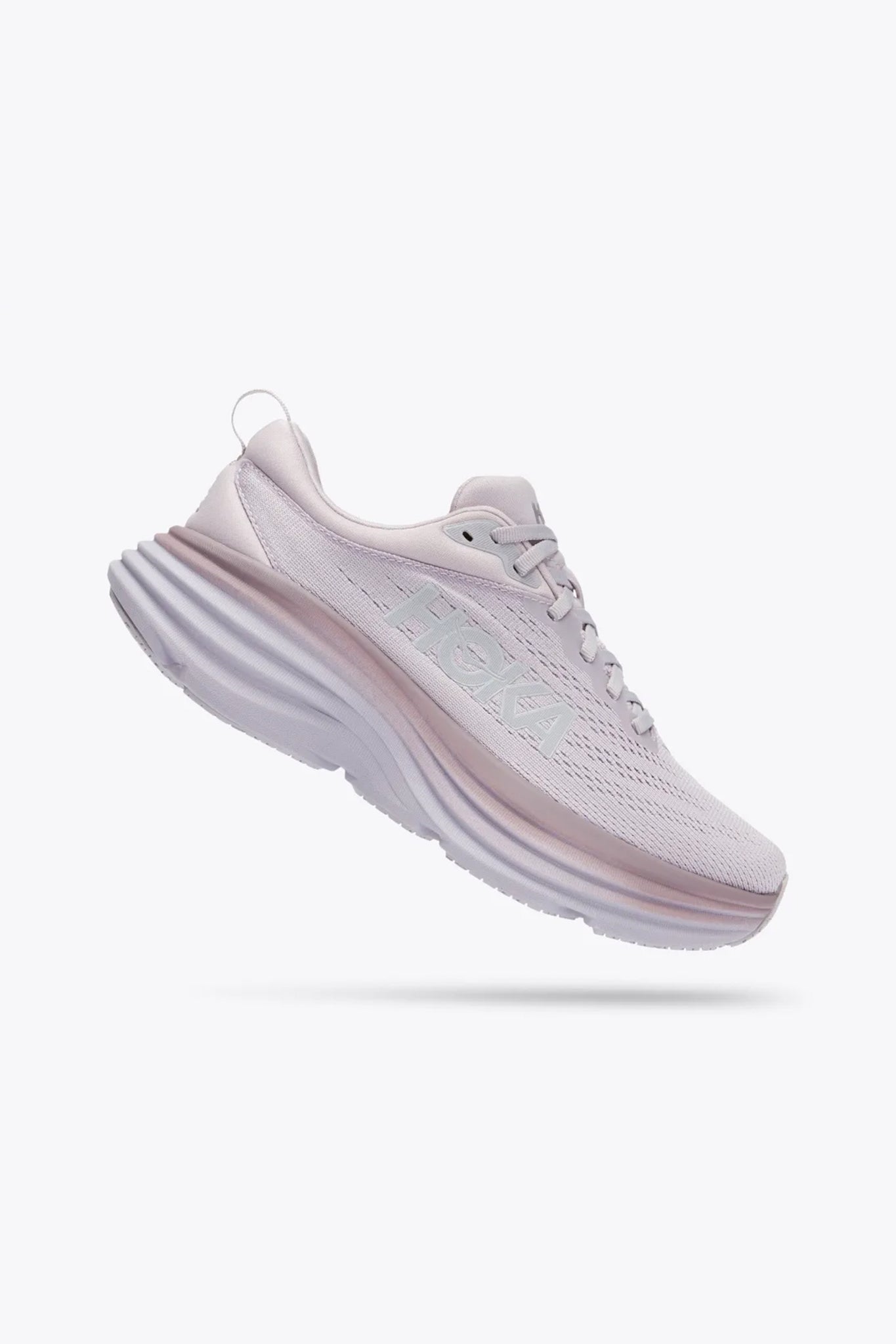 Hoka Women's Bondi 8 in Lilac Marble/Elderberry