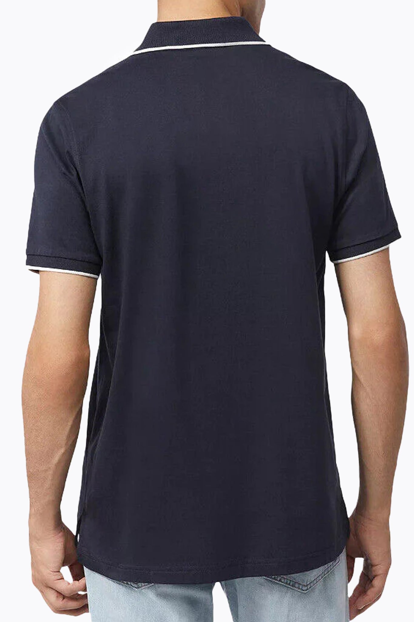 Psycho Bunny Men's Navy Broad Jersey Chenille Bunny Polo
