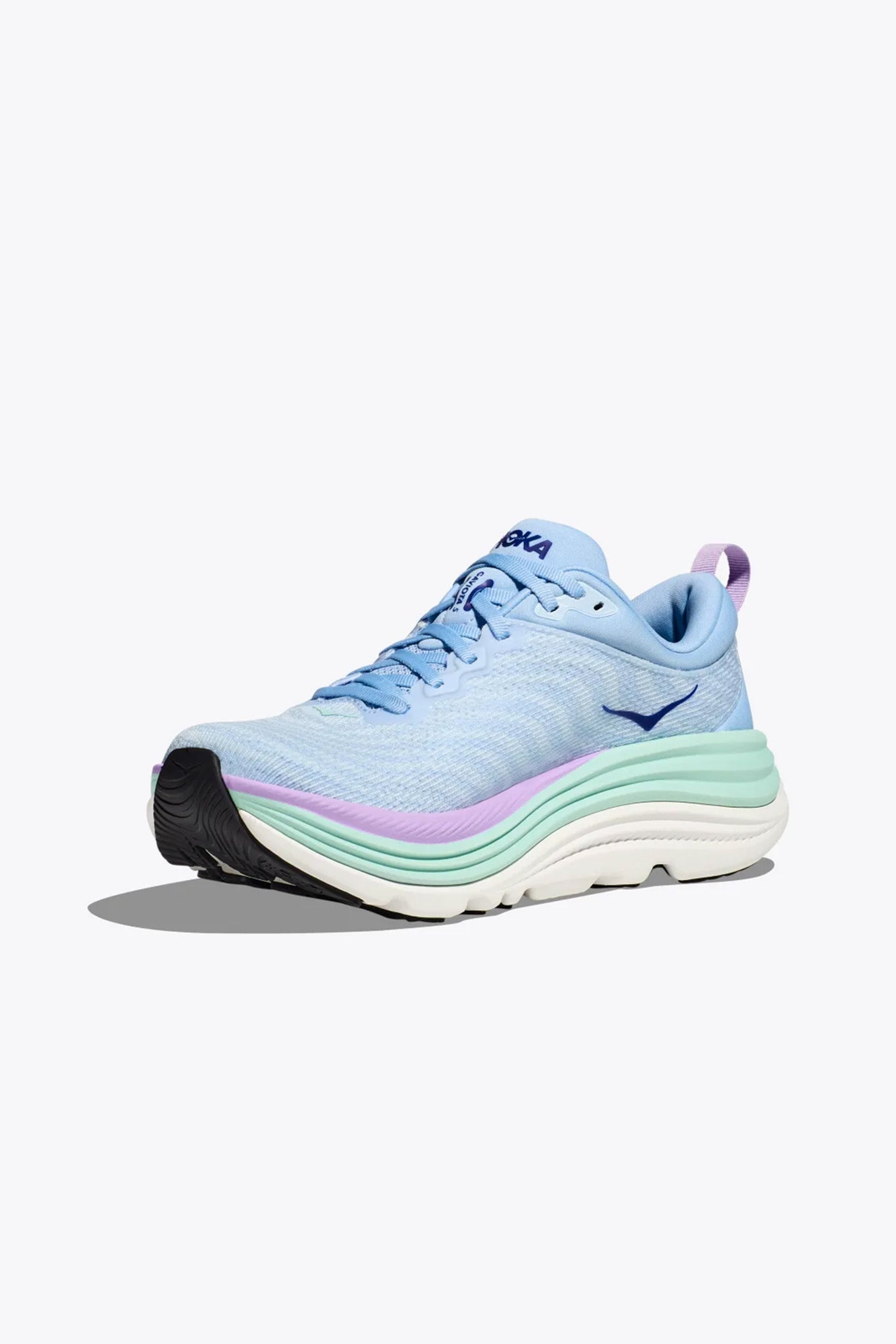 HOKA Women's Gaviota 5 Sneaker in Airy Blue/Sunlit Ocean