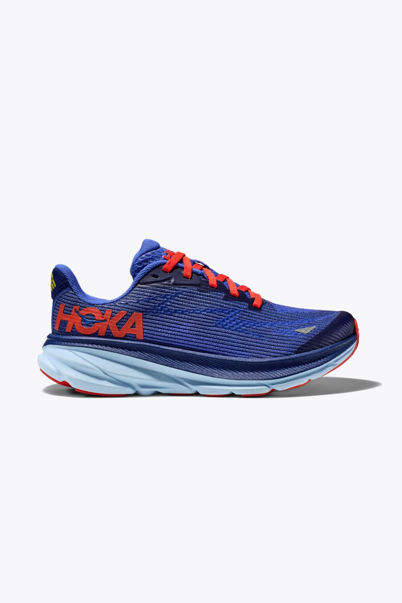 Hoka Kid's Clifton 9 in Bellwether Blue/Dazzling Blue