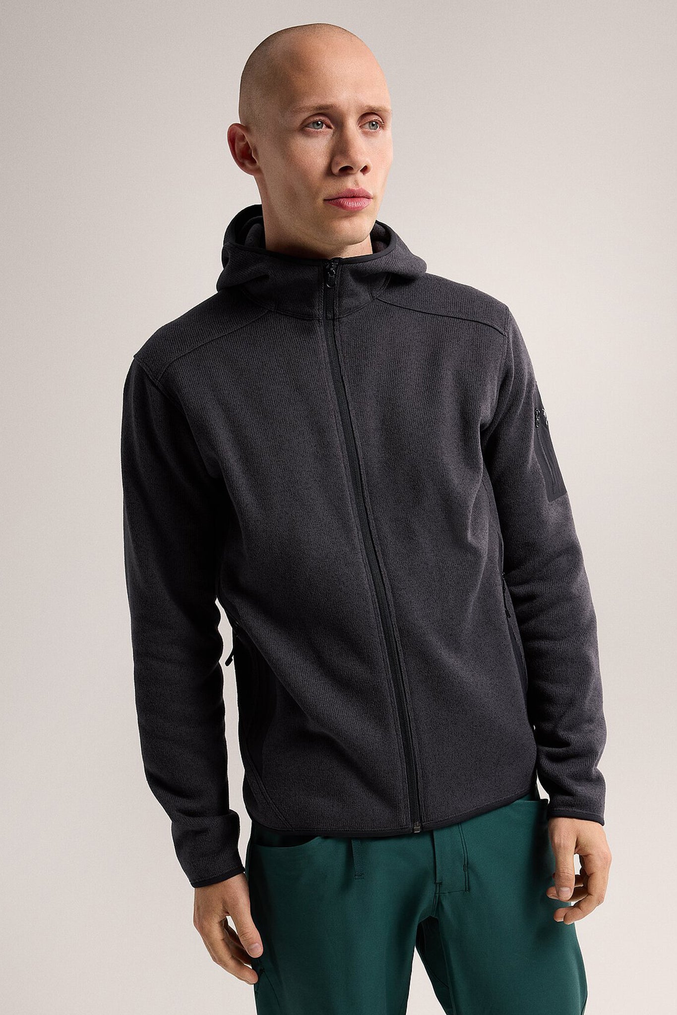 Arc'teryx Men's Covert Hoody in Black Heather II