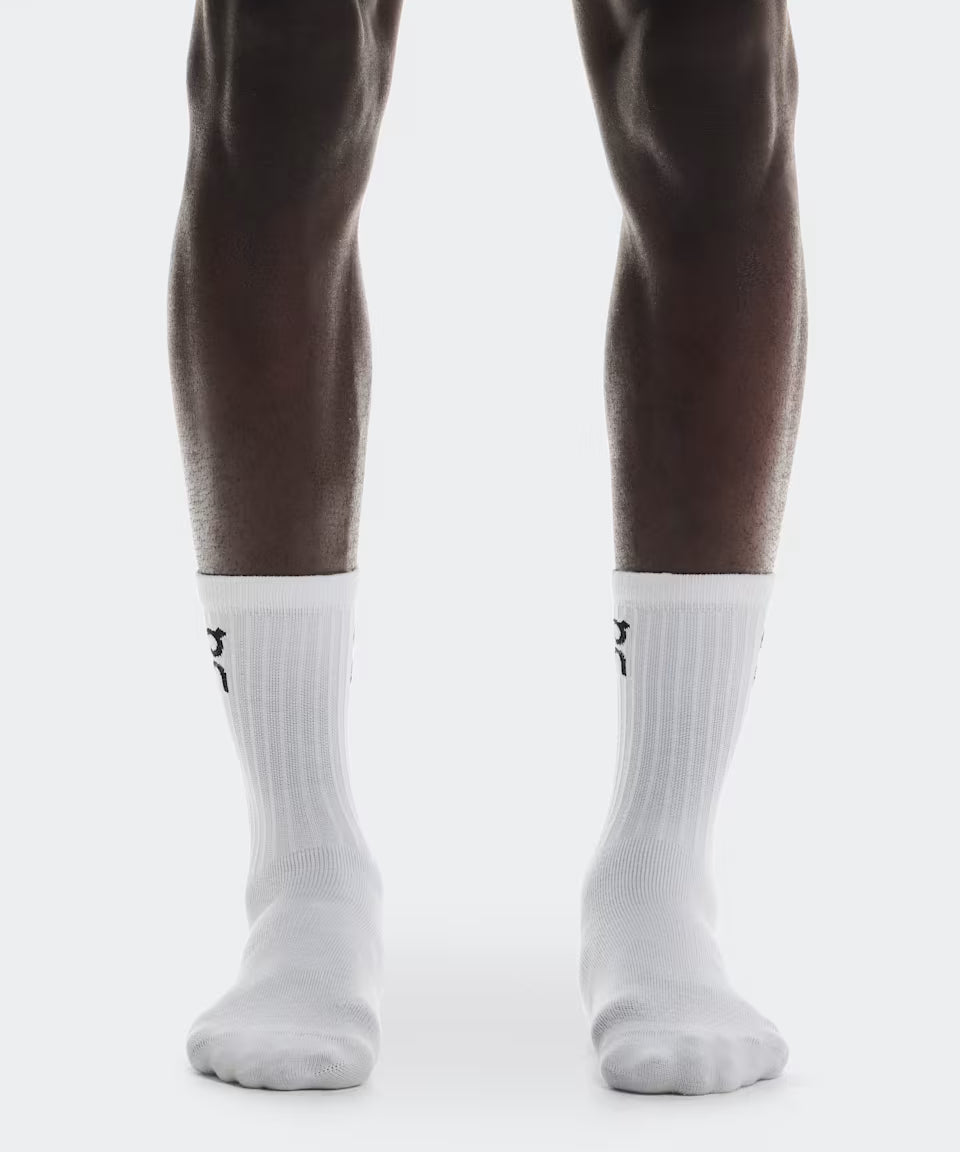 Logo Sock High 3P 1 – White