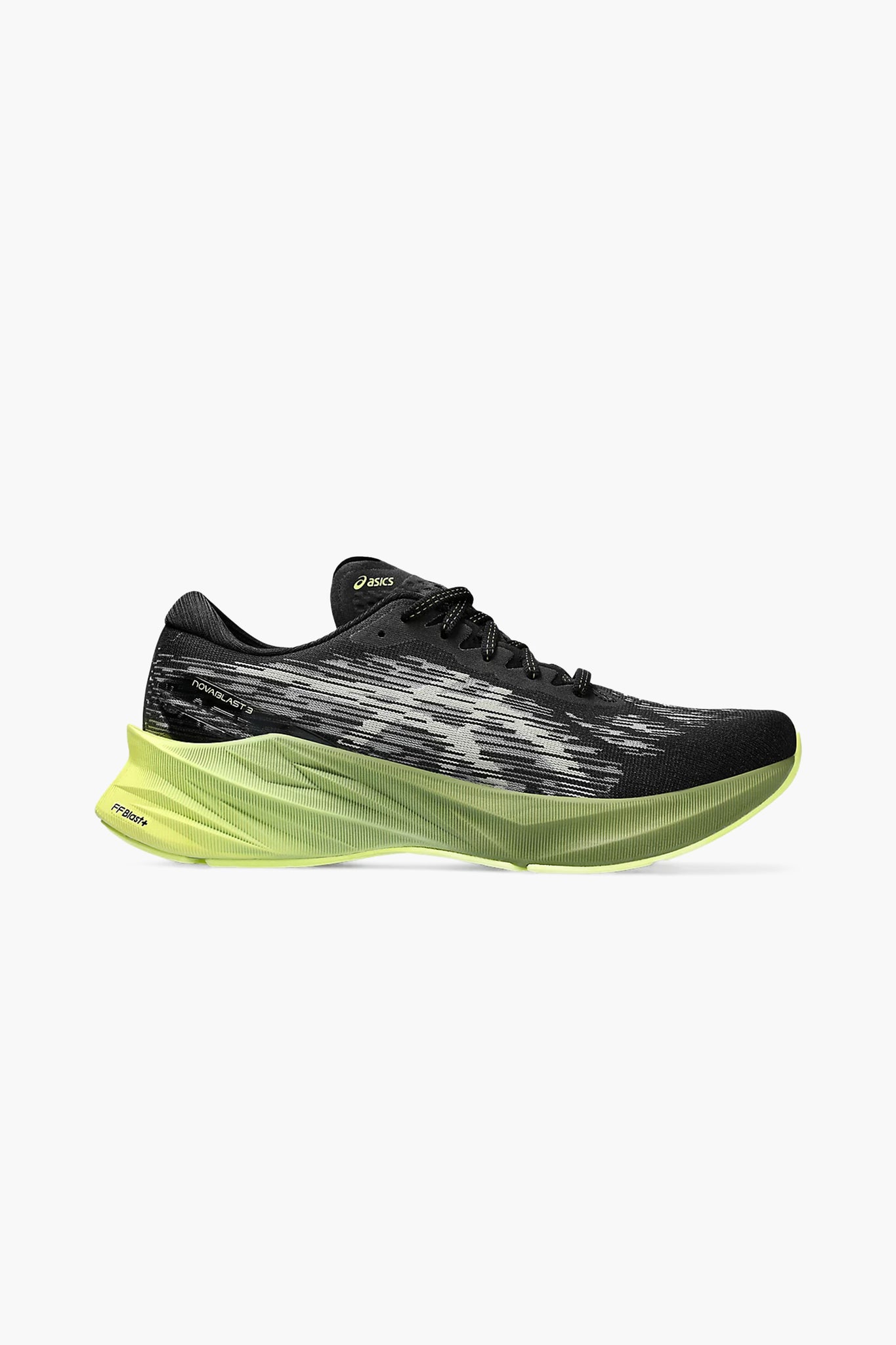 ASICS Men's Novablast 3 in Black/Dried Leaf Green