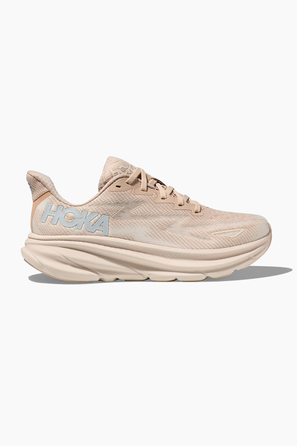 HOKA Women's Clifton 9 in Shifting Sand/Eggnog