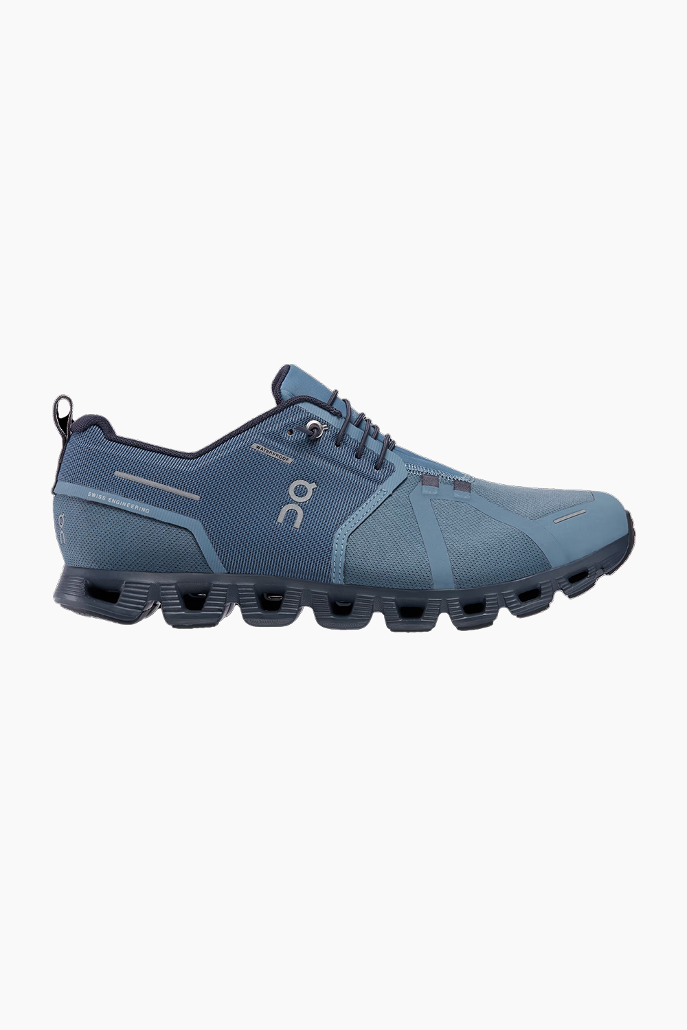ON | Men's Cloud 5 Waterproof in Metal/Navy