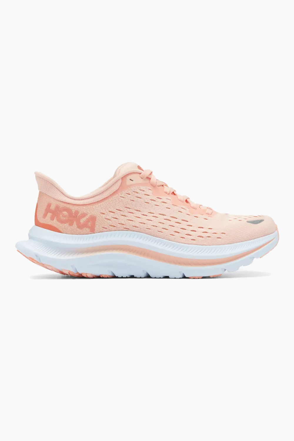 Hoka Women's Kawana Running Shoes in Peach Parfait/ Shell Coral