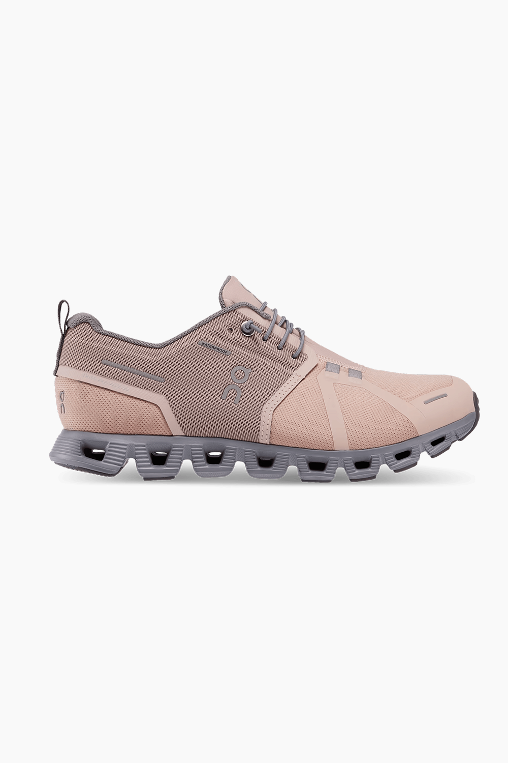 ON | Women's Cloud 5 Waterproof in Rose/Fossil
