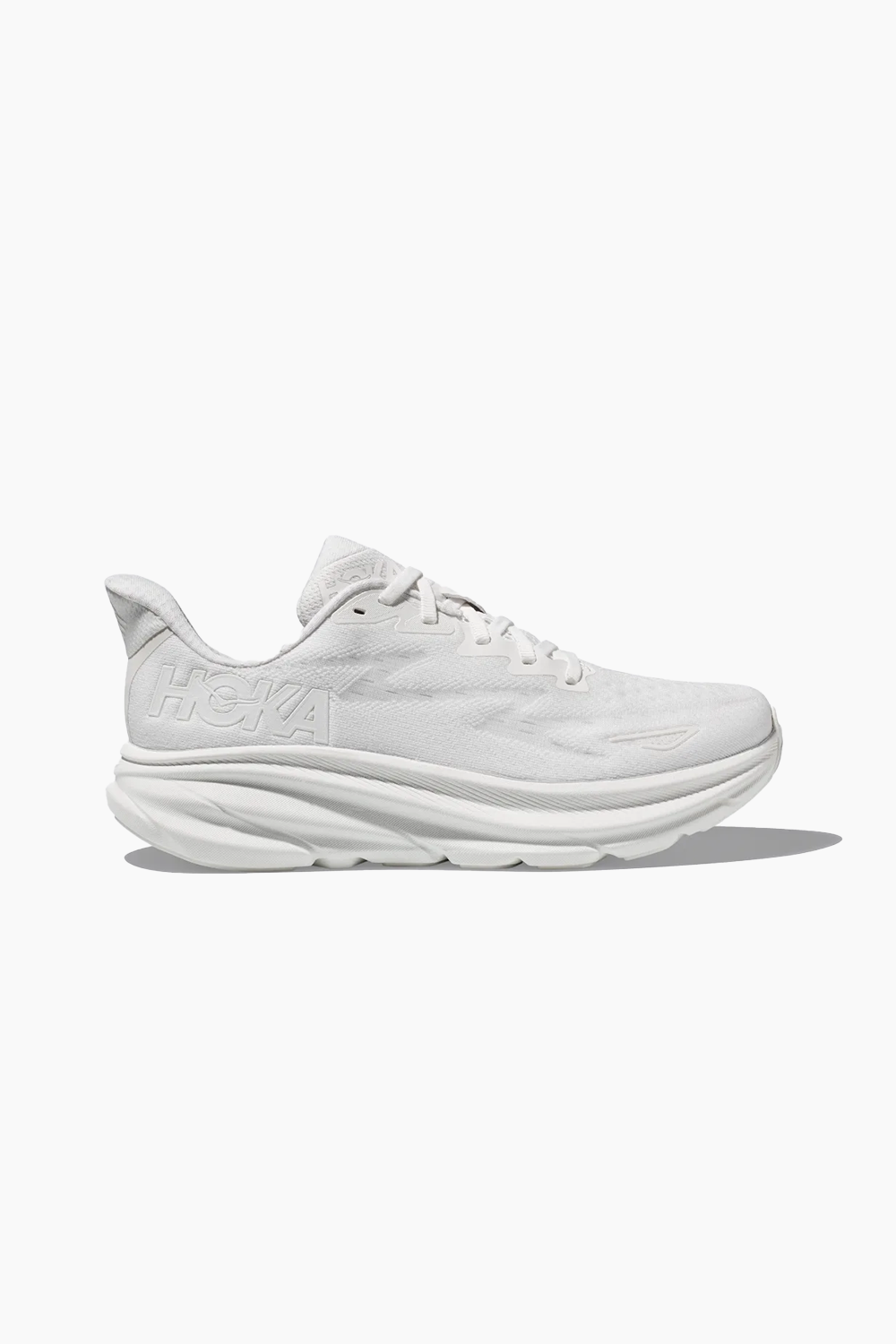 Hoka Men's Clifton 9 Sneaker in White/White
