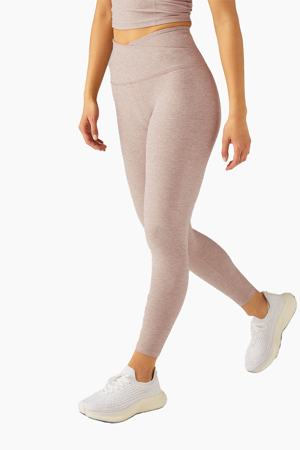 Beyond Yoga Spacedye At Your Leisure High Waisted Midi Legging in Chai