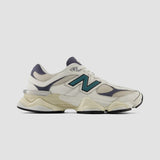 New Balance Unisex 9060 Sneaker in Sea salt with new spruce and dark arctic grey