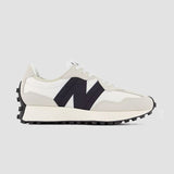 New Balance Women's 327 Sneaker in Sea Salt with White and Black