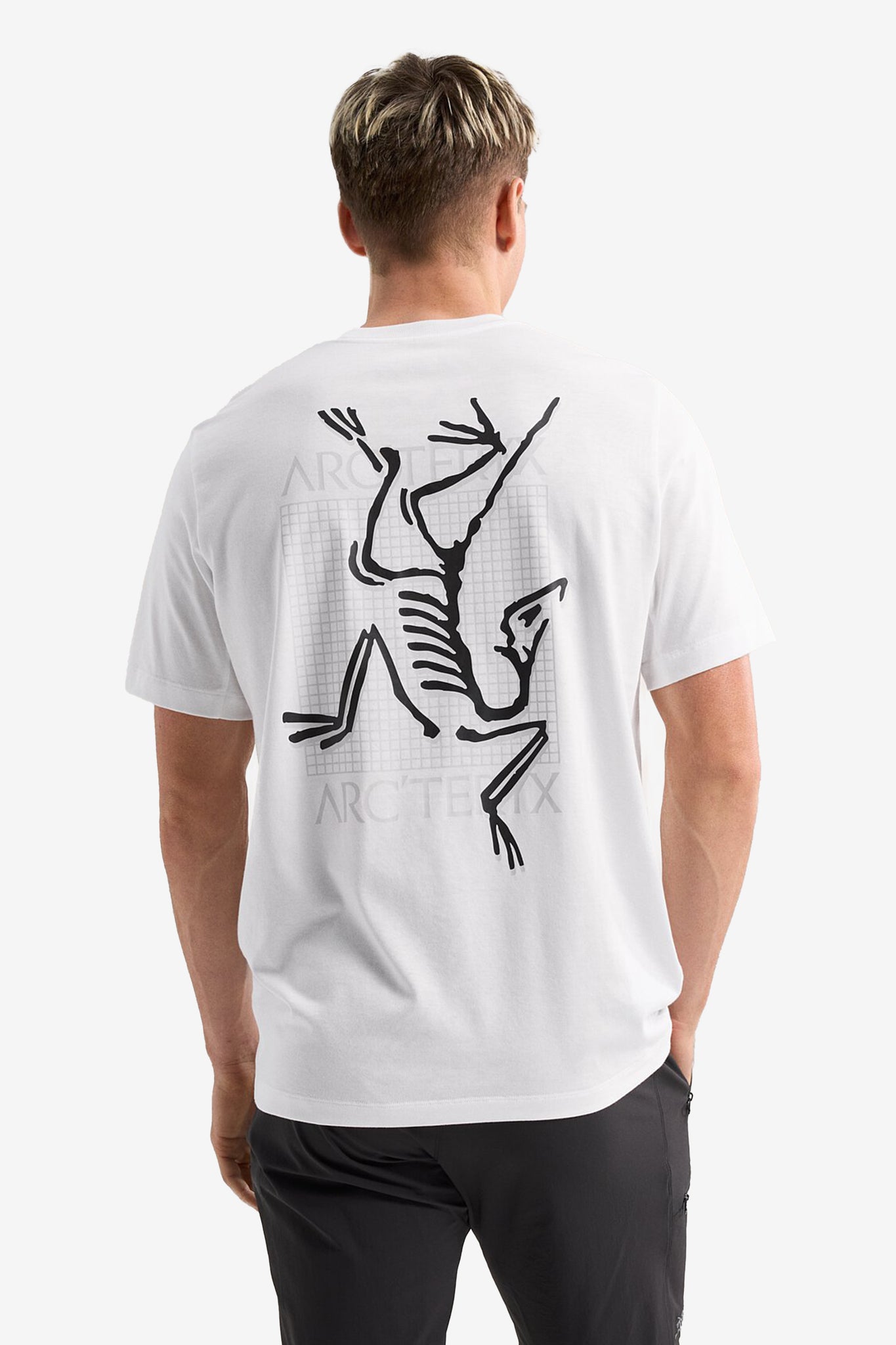 Arc'teryx Men's Arc'Multi Bird Logo SS in White Light