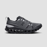 ON | Women's Cloudsurfer Trail shoe in Black/Eclipse