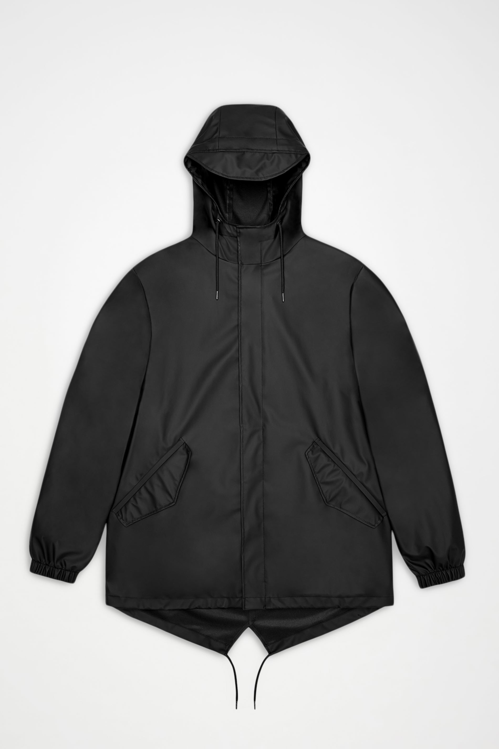Rains Fishtail Jacket – 01 Black