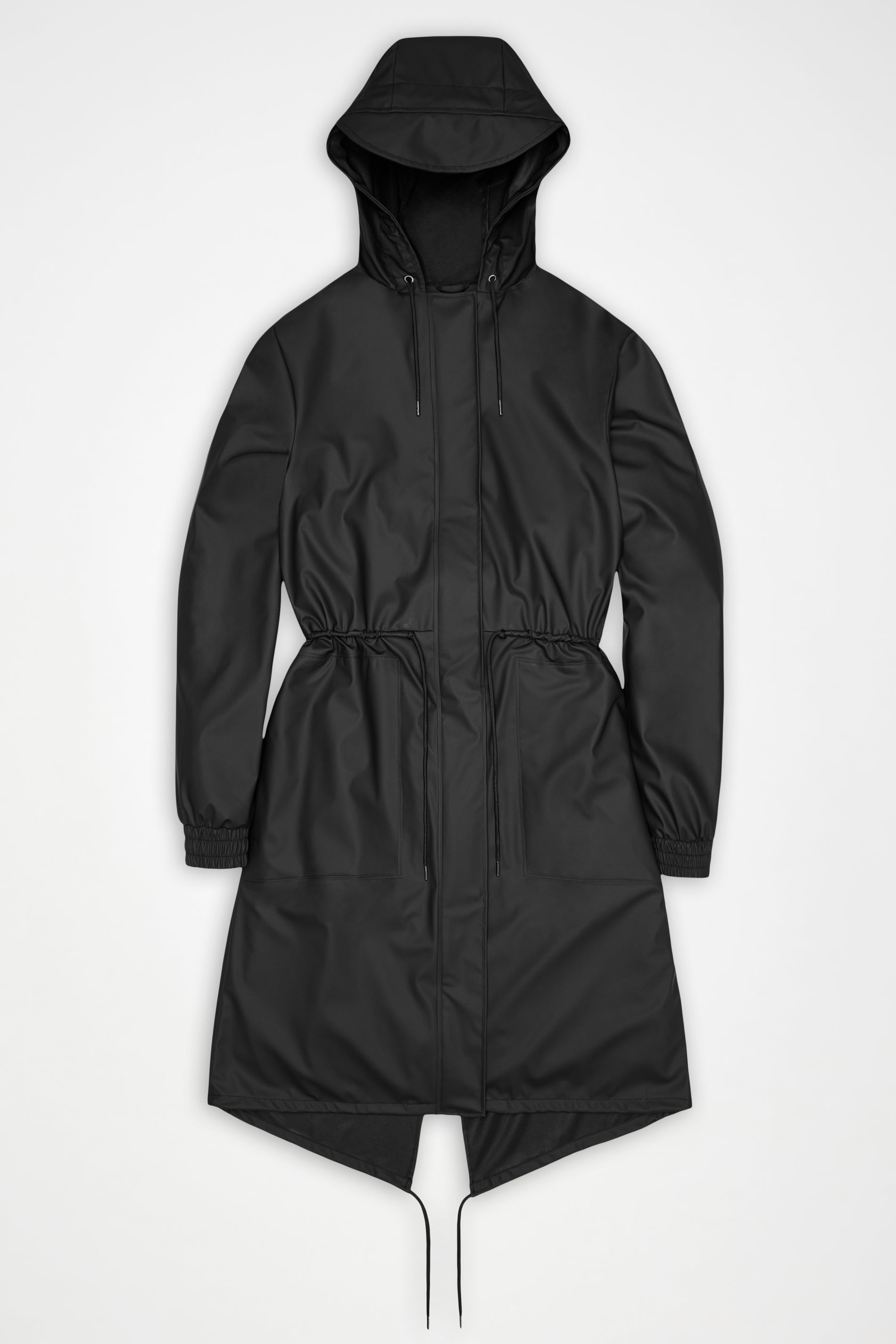 Rains String Parka – 01 Black