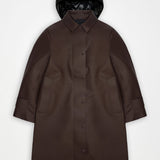 Rains Nara Long Jacket – 177 Bark