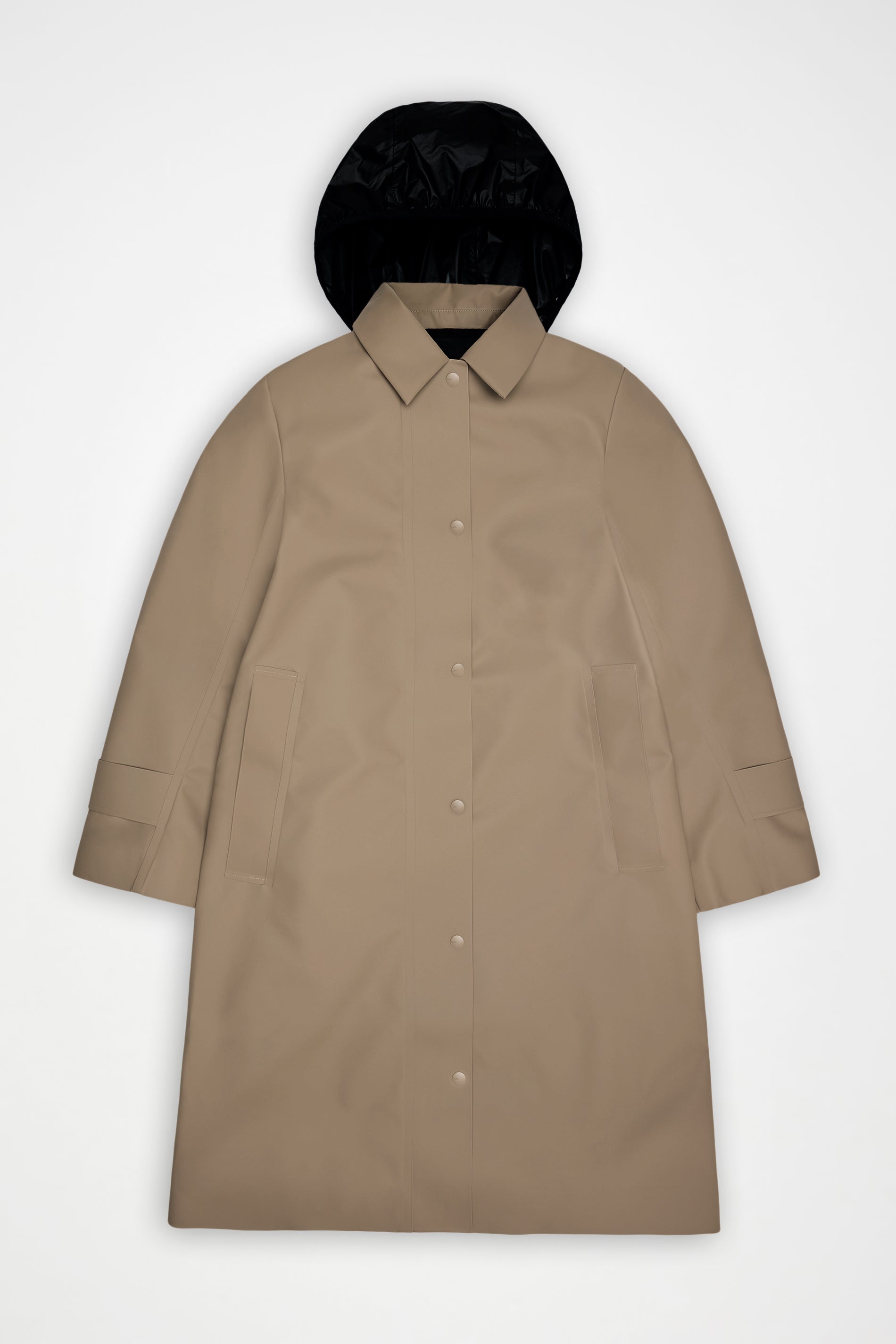 Rains Nara Long Jacket – 133 Beige