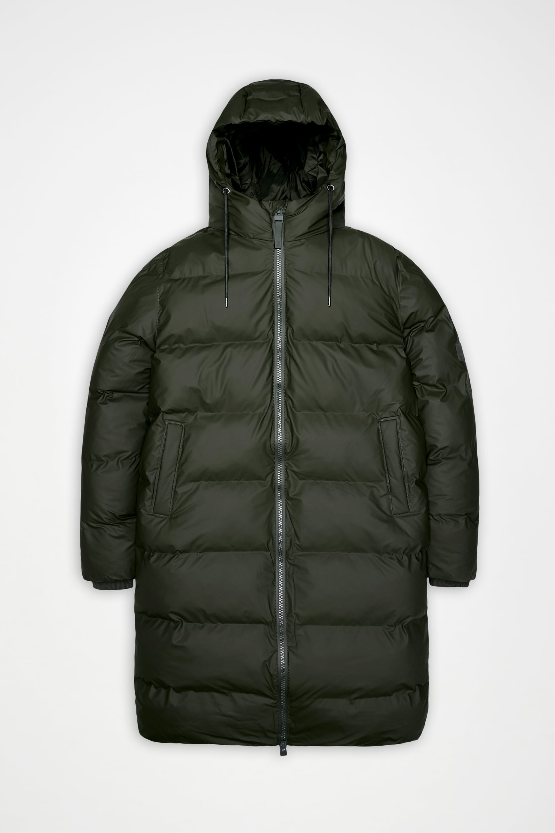 Rains Alta Longer Puffer Jacket – 03 Green
