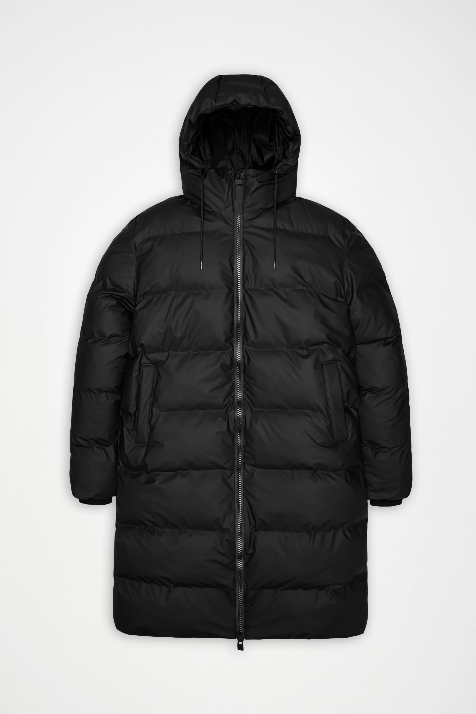Rains Alta Longer Puffer Jacket – 01 Black