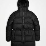 Rains Alta Long Puffer String Jacket – 01 Black
