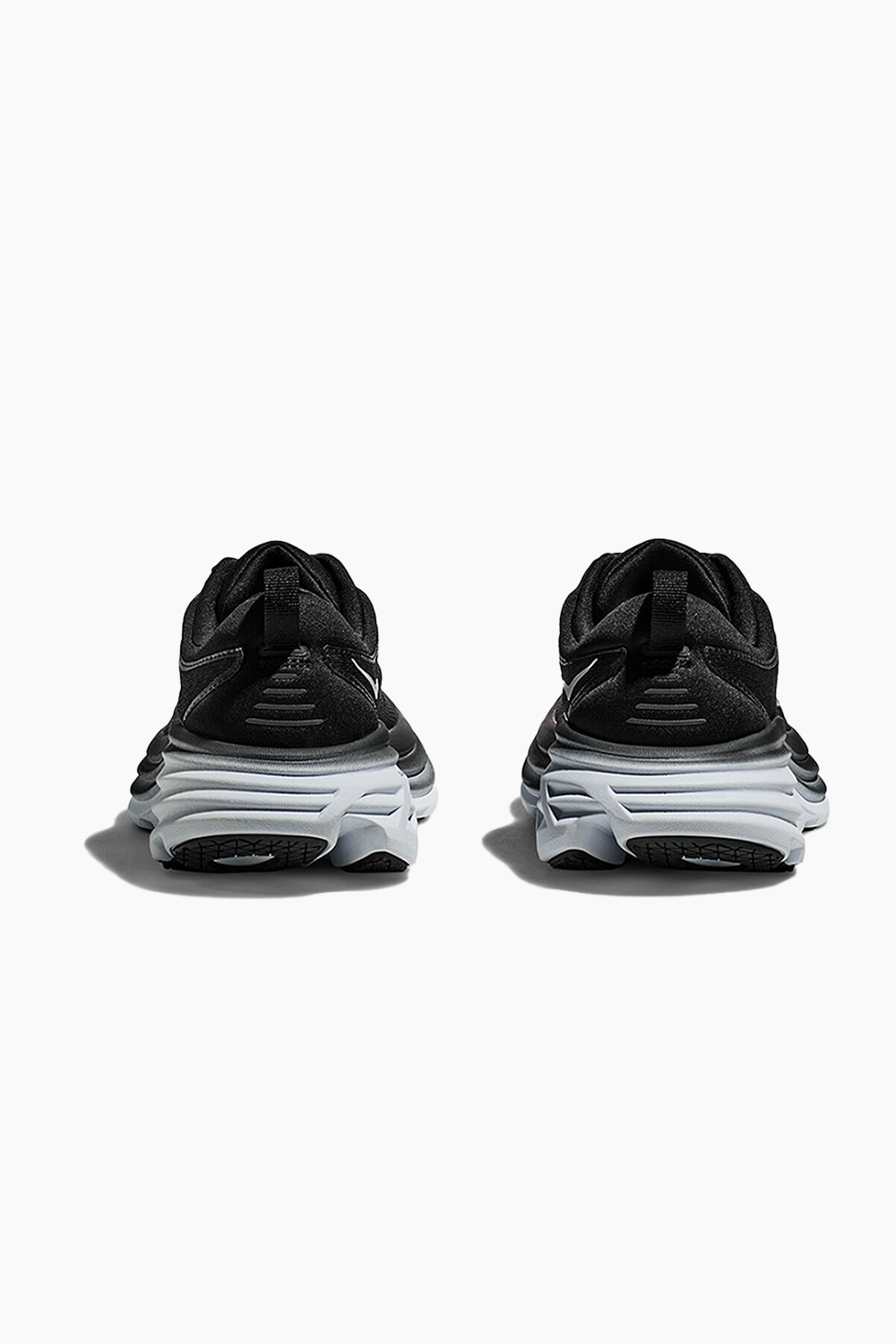 Hoka Men's Bondi 8 Sneaker in Black/White