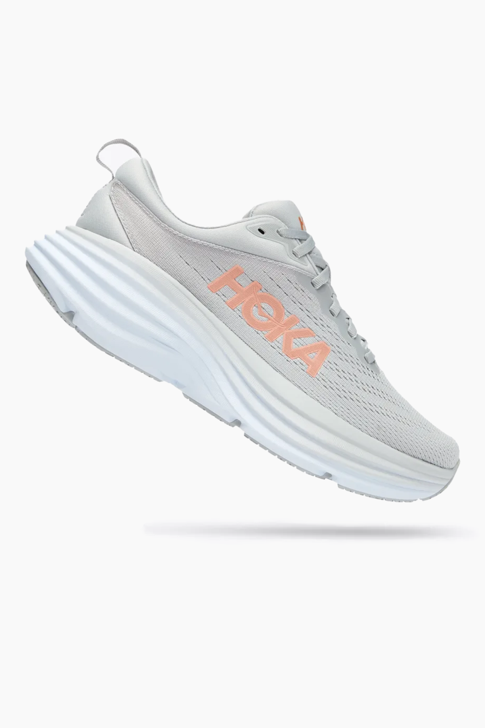 Hoka Women's Bondi 8 in Harbor Mist/Lunar Rock