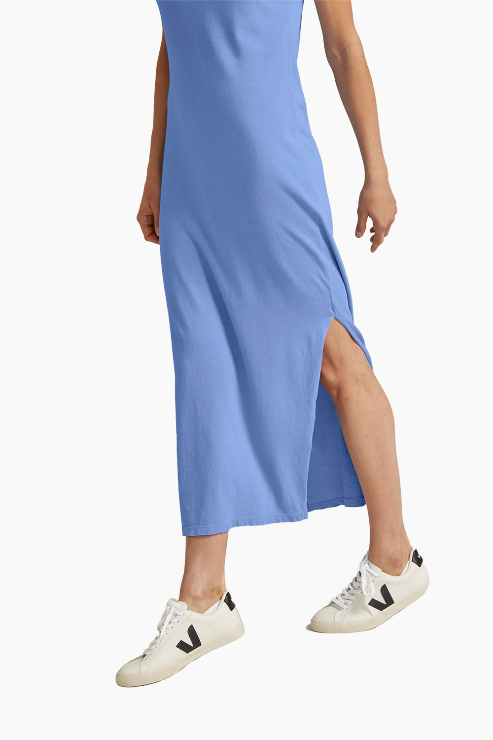 Beyond Yoga Effortless Tank Dress in Washed Flower Blue