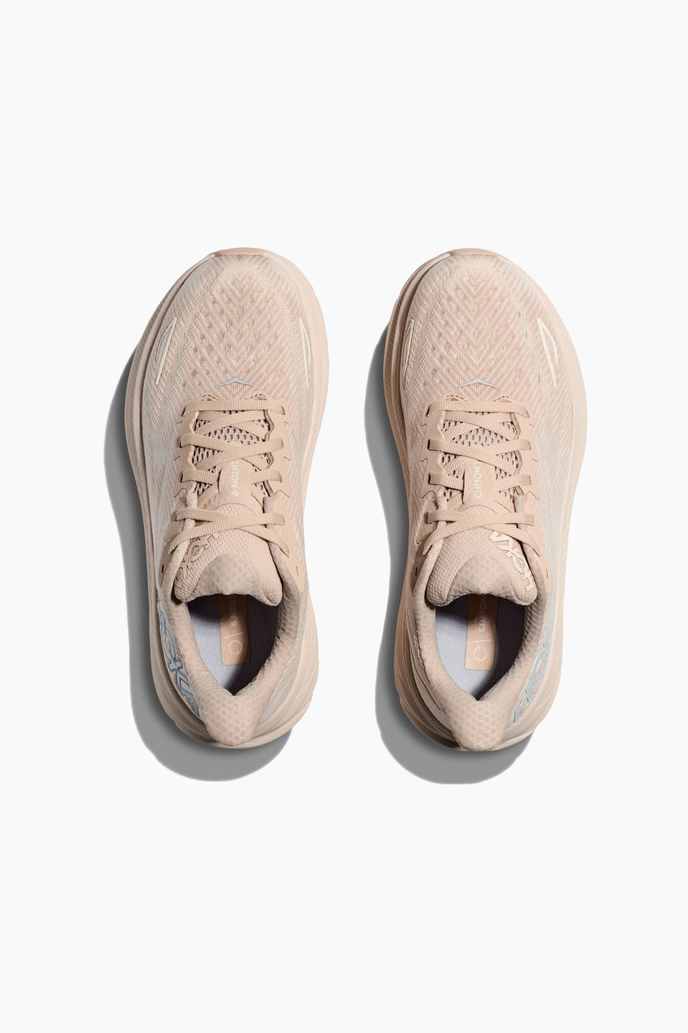 HOKA Women's Clifton 9 in Shifting Sand/Eggnog