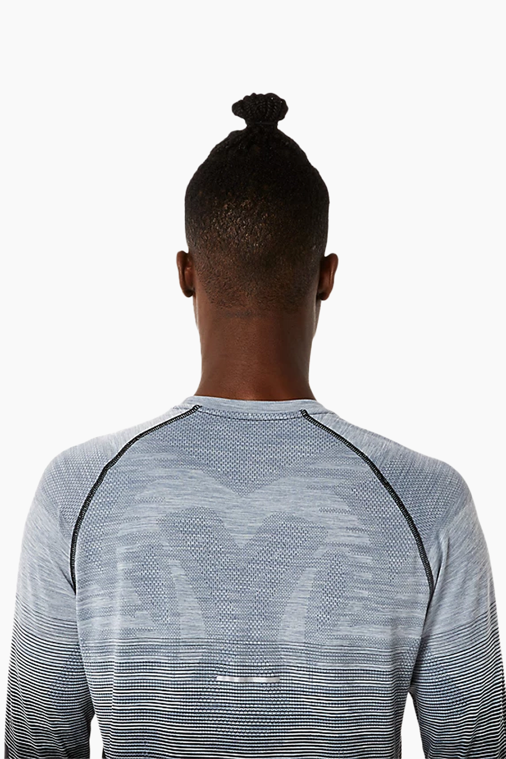 ASICS Men's Seamless LS Top in Black/Carrier Grey