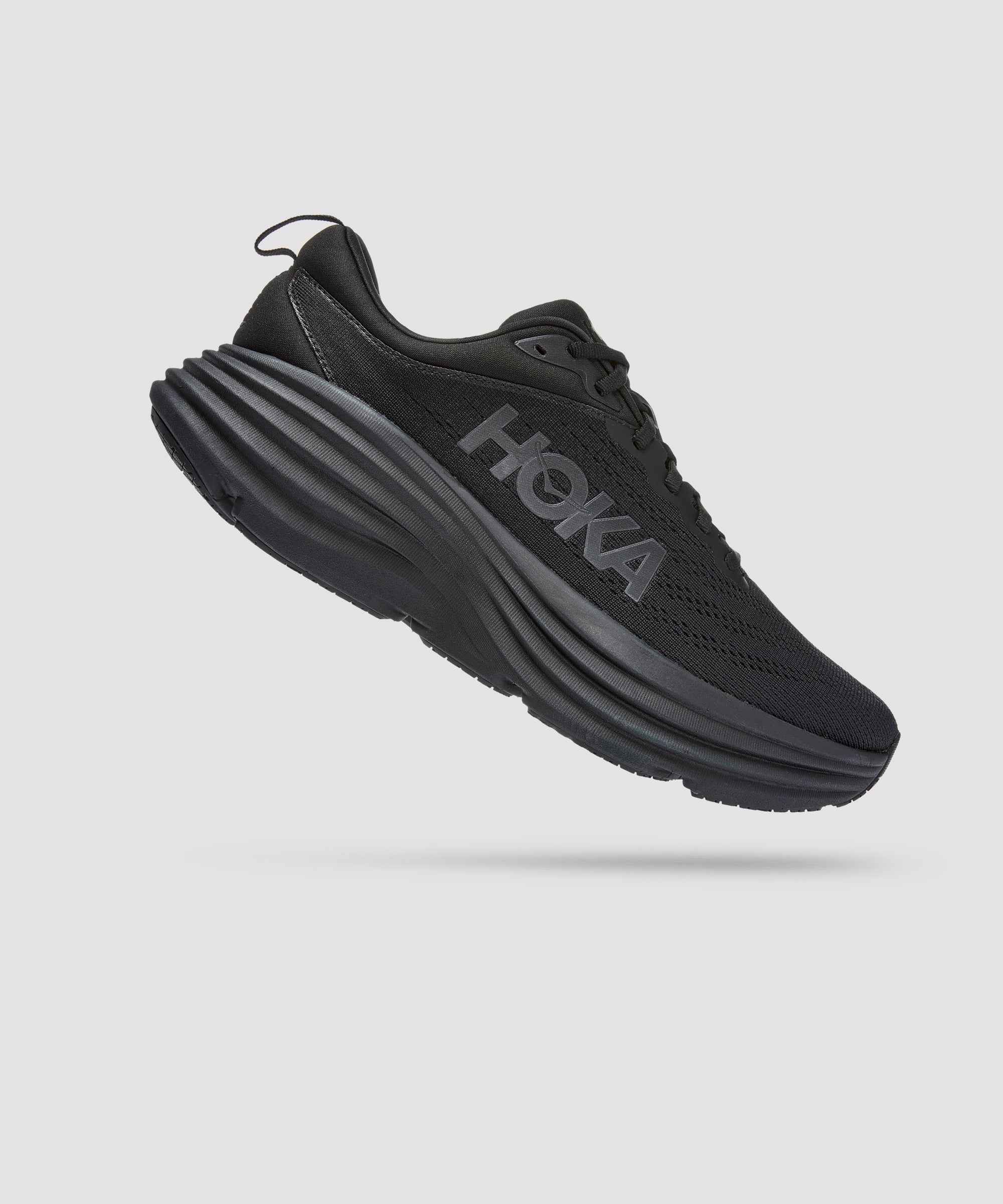 Hoka Men's Bondi 8 in Black/Black