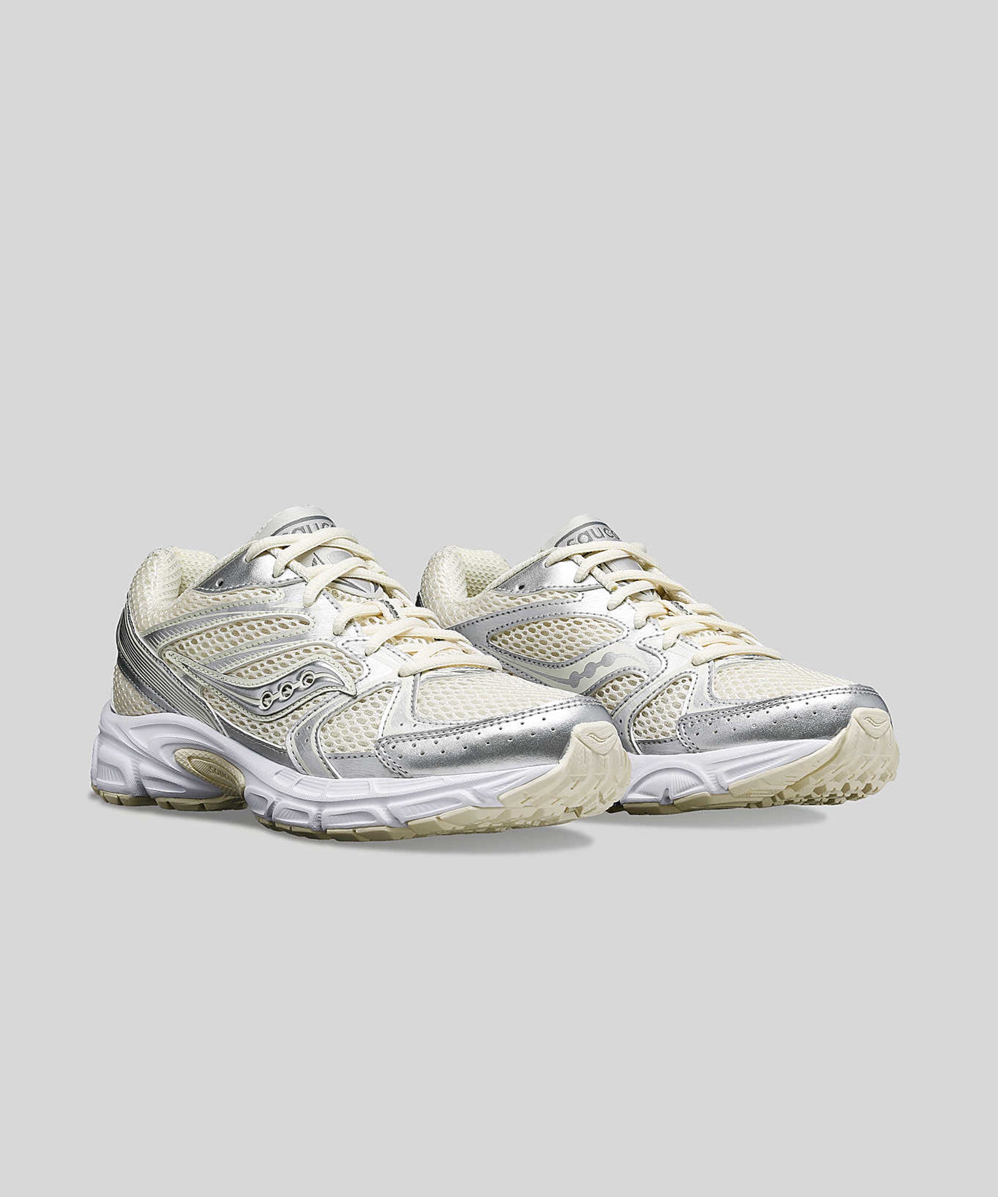 Saucony Grid Ride Millennium pour femme en crème/argent