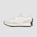 New Balance Women's 327 Sneaker in Sea Salt with White and Black